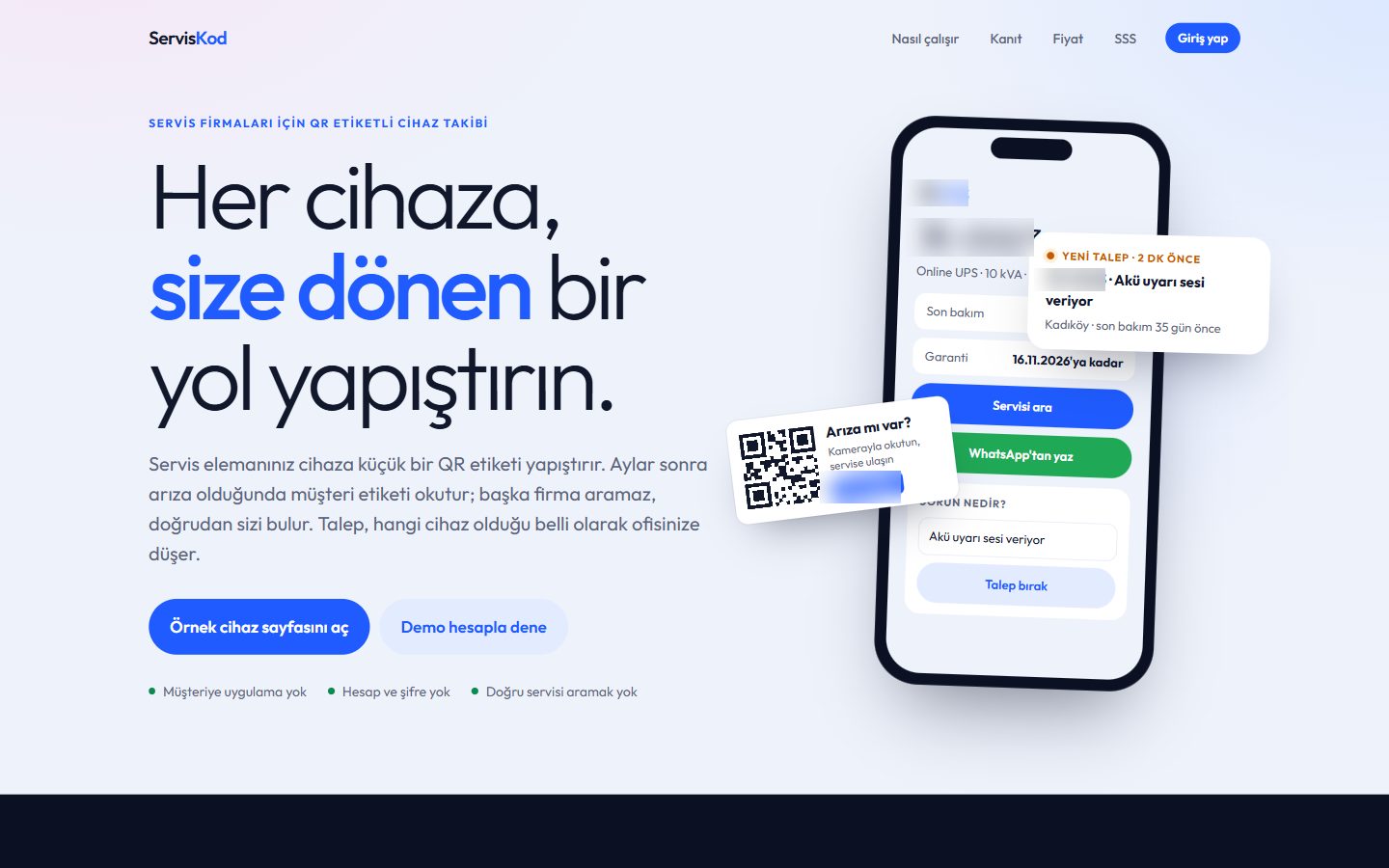 ServisKod ekran görüntüsü