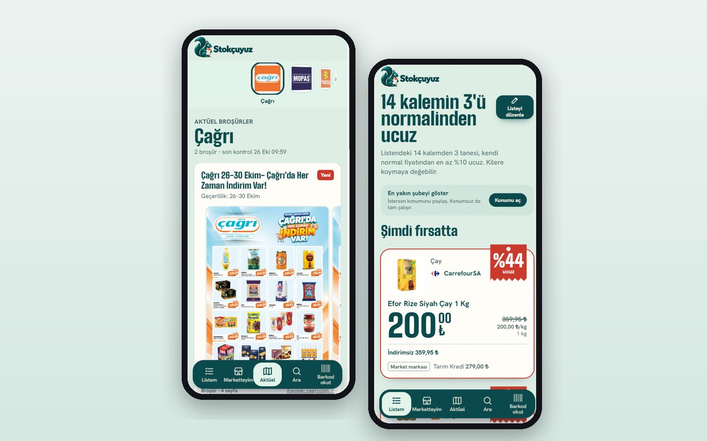 Stokçuyuz: Aktüel ürünler ve liste